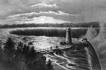 Niagara Falls, from Goat Island, circa 1867. (Courtesy Library of Congress)