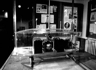 A model of Tesla's remote-controlled boat.